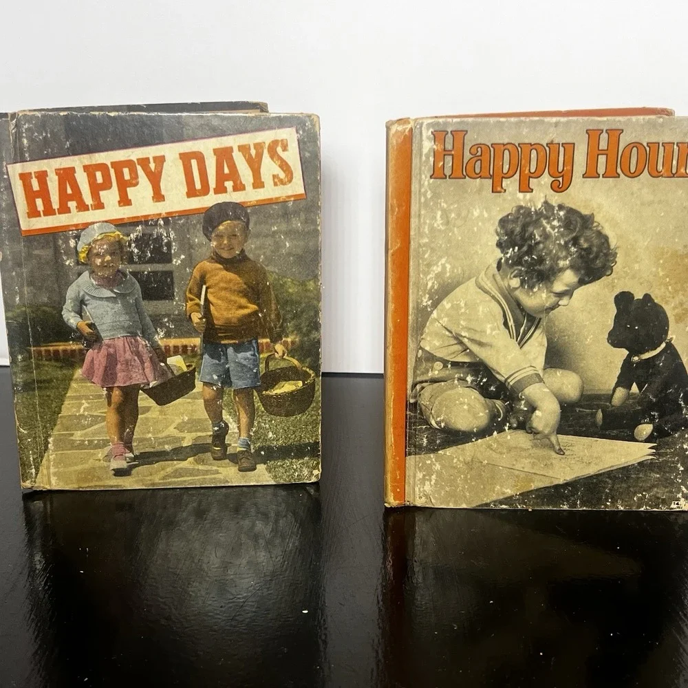 Happy Days & Happy Hours Photos Of Boys And‎ Girls 1937 Rand McNally Vintage Old